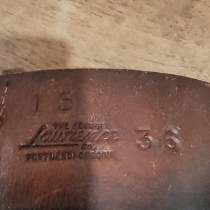 Vintage 15 36 braun George Lawrence Co. Ledergürtel - Bild 1 von 11