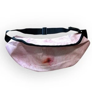 3D Men Beer Fake Belly Dad Bag Waist Packs Waterproof Funny Pack Unisex Bag Gift - Picture 1 of 17