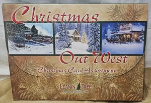 Leanin' Tree "Christmas Out West" Cards Assorted 5" x 7" (16), Envelopes (21) - Picture 1 of 3
