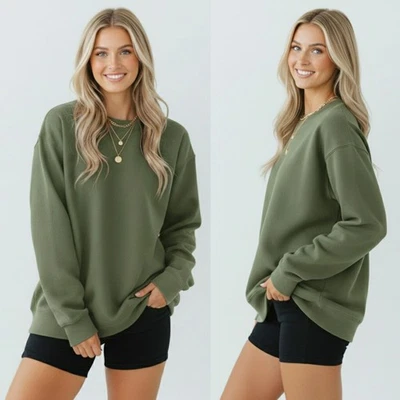 空白男女通用运动衫 Gildan SF000 | 舒适抓绒套衫 10 色 S-2XL — 第 1/4 张图片