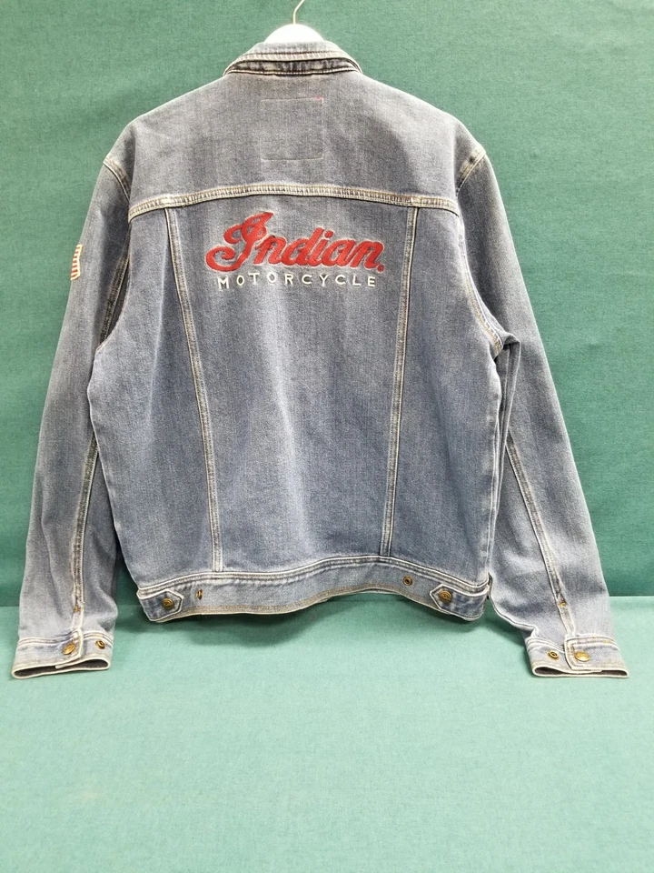 Chaqueta vaquera Indian Motorcycle de colección + parches sin talla vista  Foto 1 de 4