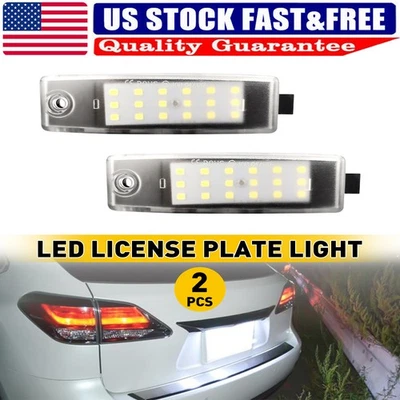 White SMD LED Plate Lights License For Highlander 1999-03 Toyota Lexus RX300 - Image 1 of 4