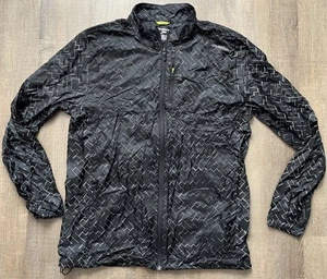 Brooks Womens Size Medium LSD Running Jacket. Full Zip, Packable Reflective EUC - Picture 1 of 9