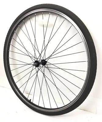 700c Front Bicycle Alloy Wheel Black with 35C Tire Road Hybrid Bike #B22 - Image 1 of 3