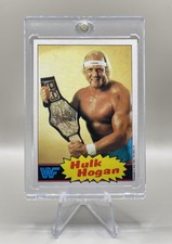 HULK HOGAN 1985 WWF Wresting Rookie Card Yellow #1 Excellent shape-Hard to find!
