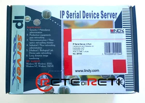 € 155+IVA LINDY 25104 IP Serial Device Server 2x Serial Port (RS-232/422/485) - Foto 1 di 4