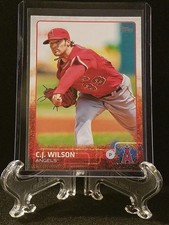 2015 C.J. Wilson Los Angeles Angels Topps Baseball Card # 326
