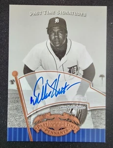 2005 Upper Deck Willie Horton Past Time Signatures Gold  #WH  Baseball Card MT - Picture 1 of 2