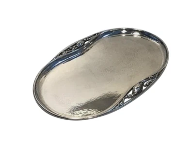 Bandeja de ley Georg Jensen "Blossom" 2P - 7" x 10,375" Foto 1 de 4