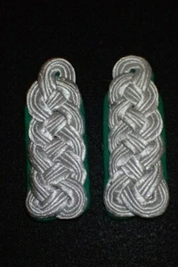 DDR East German Army Major's Dress Uniform Construction Shoulder Boards PAIR VF+ - Picture 1 of 3