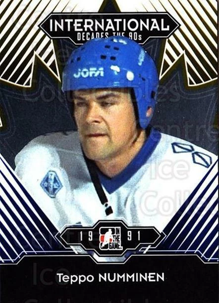 2013-14 ITG Decades 1990s Gold #22 Teppo Numminen - Image 1 of 1