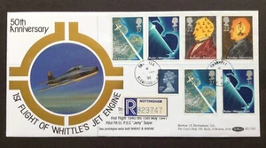Benham 1991 Scientific Achievements Set auf Whittle First Day Cover, Cranwell CDS - Bild 1 von 2