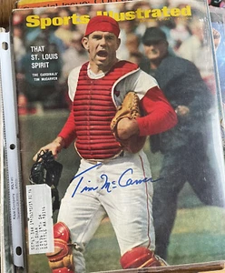 TIM McCARVER SIGNIERT SPORT ILLUSTRIERT 9-4-67 ST. LOUIS CARDINALS - Bild 1 von 5
