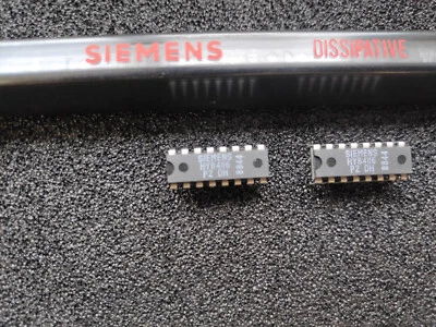 4 Stück/pcs - HYB4116P2DH  SIEMENS DIP16 - D-RAM 16K x 1 Bit Dynamic RAM 4116 - Image 1 of 2