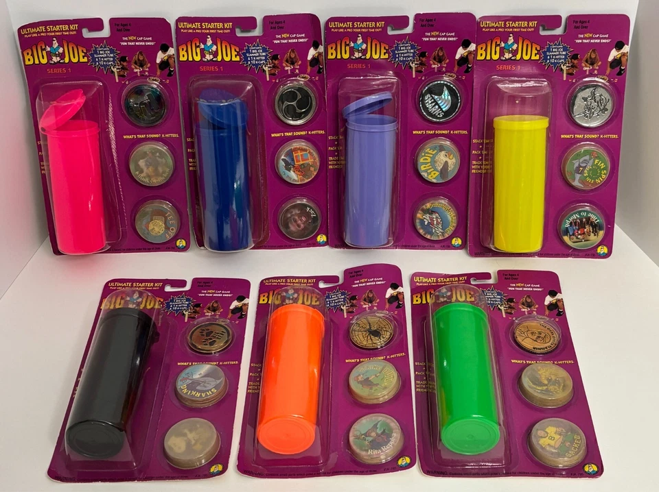 Lot of 7 NEW Big Joe Cap Game Series 1 Ultimate Starter Kits Pogs Slammers - Image 1 of 4