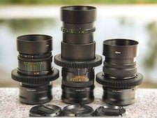 ✅ Set Cinema lens Mir-1B Jupiter-37A 135mm HELIOS 44 2/58mm adapter Sony E Mount