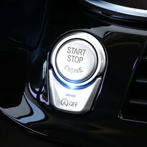 Pulsante a pressione motore auto start stop copertura rivestimento per BMW Serie 5 G30 2017-22 - Foto 1 di 8