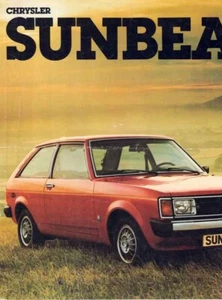 Catalogue brochure Chrysler Simca Sunbeam 1977 Belgique en français - Picture 1 of 2