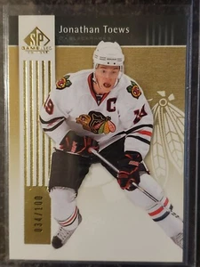 2011-12 SP Game Used GOLD JONATHAN TOEWS! #20 34/100 Chicago Blackhawks! RARE! - Picture 1 of 2