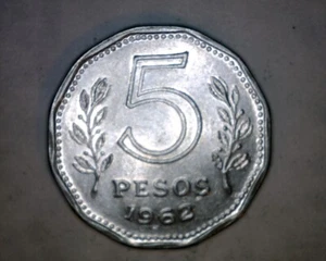 1962  5 pesos  Argentina - Picture 1 of 2