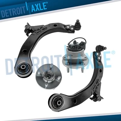 Buje de cojinete de rueda de brazo de control inferior delantero de 4 piezas para Chevy Cobalt Pontiac G5 ABS Foto 1 de 4