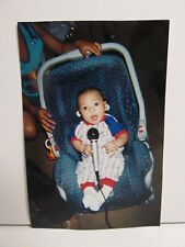 1990S VINTAGE FOUND PHOTOGRAPH COLOR ORIGINAL ART PHOTO CUTE BABY BOY KARAOKE