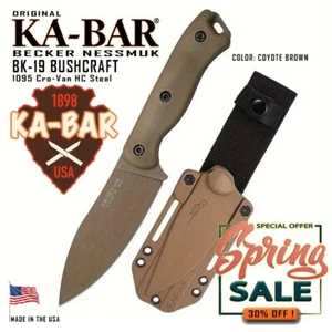 Ka-Bar BK-19 Original* Becker Nessmuk Design Bushcraft* Fixed Blade Knife - Picture 1 of 3