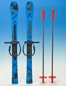 Ski Kinderski Babyski Lernski Kunststoff 90cm 5 Farben zur Auswahl für Kinder - Bild 1 von 6