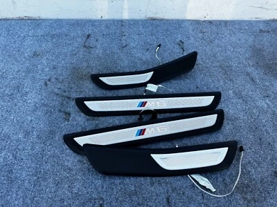 FRONT REAR DOOR SILL SCUFF PLATE SET LIGHTED BMW M6 650I F06 (2013-2019) OEM - Image 1 of 4