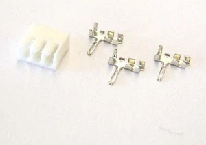 3-Pin JC20 2.0mm Pitch PCB Mounting Snap Connector,crimp Contact terminal 5 SET - Picture 1 of 3