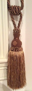 NWOT Brown Curtain Tassel Tieback Window Treatment Medium 10in - Picture 1 of 5