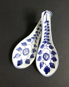 Mazuma *A232 China清末民初青花汤匙 Late Qing Dynasty Porcelain Spoon 5.2" - Picture 1 of 5