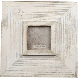 Clayre & Eef Holz-Fotorahmen 2F0846 weiß 9x9 cm - Bild 1 von 3