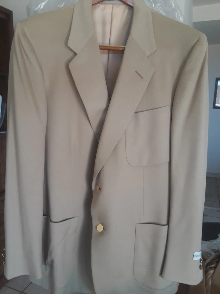 Chaqueta de lana topo D'Avenza para hombre nueva con etiquetas 42L Foto 1 de 4