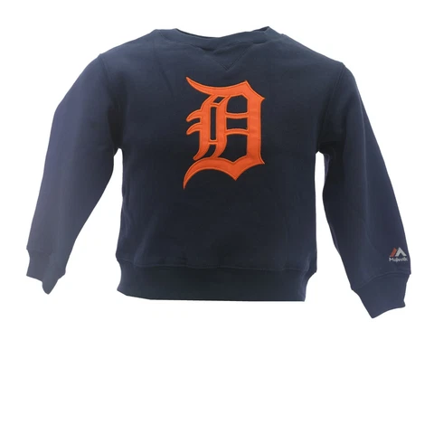 Detroit Tigers Official MLB Majestic Apparel Youth Kids Size Sweatshirt New Tags Cover
