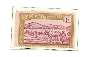 Kamerun 1925-1927 lokale Motive SC: 170 1c leicht klappbarer Stempel - Bild 1 von 1