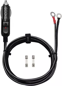 Heavy-Duty 14AWG 20A Male Plug Cigarette Lighter Adapter Power Supply Cord with - Picture 1 of 12