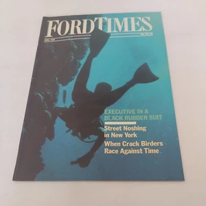 1988 April, Ford Times Magazine, Executive In A Black Rubber Suit (MH171) - Picture 1 of 3