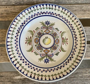CARVALHINHO PORTO Portugal hand painted 9.75" Dinner Plate "P. 163” - Picture 1 of 4