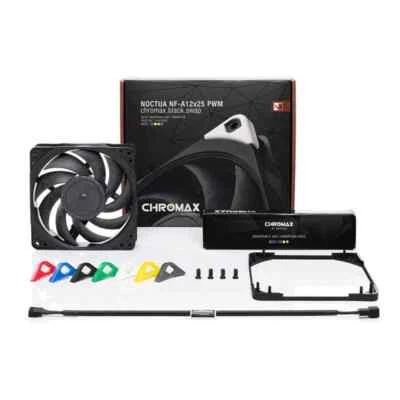 Noctua NF-A12x25 PWM, Premium Quiet Fan, 4-Pin (120mm, Black) NEW - Image 1 of 2