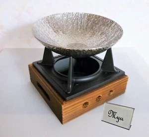 Japanese Tabletop Hot Pot & Wood Stove w/Reversible Trivet Set Solo Cooker - Picture 1 of 12
