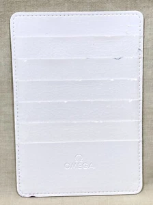 Portatarjetas OMEGA Porta Certificado Billetera Speedmaster Seamaster Parachoques FABRICANTE DE EQUIPOS ORIGINALES/ - Imagen 1 de 8