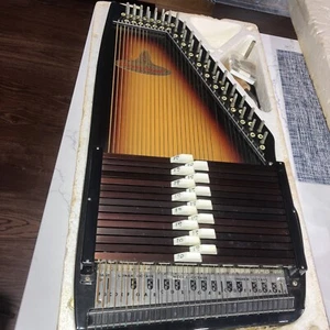 Vintage RBI Rhythm Band ChromAharP Autoharp Zither 15 Chord 36 String Sunburst - Picture 1 of 8