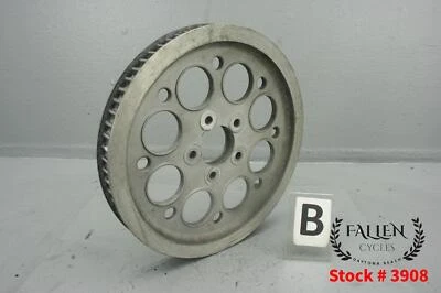 Harley Electra Glide 2006 polea de correa de transmisión 70T 1-1/8" plateada Foto 1 de 4