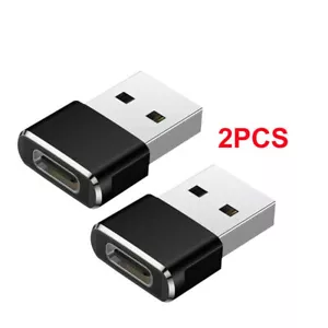 2PACK USB C 3.1 Type C Femelle vers USB 3.0 Type A Mâle Port Convertisseur Adaptateur NEUF - Photo 1/7
