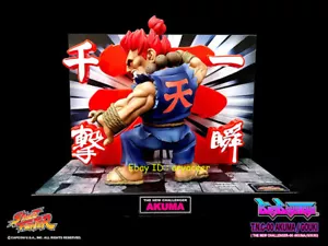 Bigboystoys Street Fighter Akuma Blue Limited Statue Figure Model In Stock - Picture 1 of 5