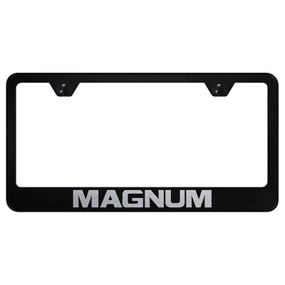 Dodge Magnum Laser Etched Logo Stainless Steel License Plate Frame - Image 1 of 2