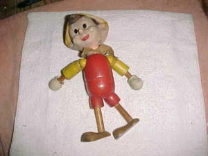 antique PINOCCHIO - IDEAL WOODEN JOINTED FIGURE - Classic Disney - Picture 1 of 7