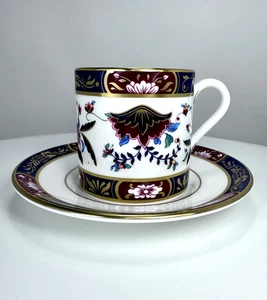 Taza y platillo Royal Worcester Prince Regent Demitasse excelente estado - Imagen 1 de 5