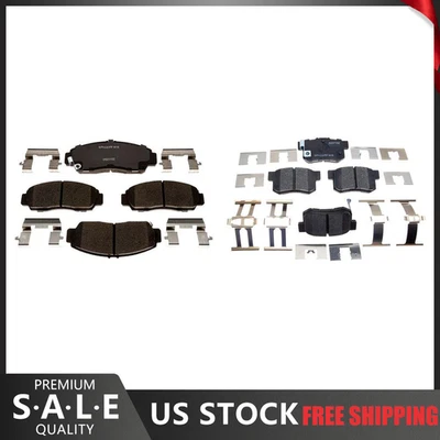 Pastillas de freno delanteras y traseras de cerámica R-Line para 2008 2007 2006 2005 2004 Acura TSX Foto 1 de 4